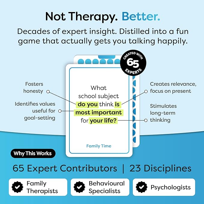 200 Family Conversation Cards for Kids & Adults - Put Down the Phones & Connect at the Dinner Table - Meaningful Questions to Get to Know Each Other - Game Night Gift for Christmas & Road Trips