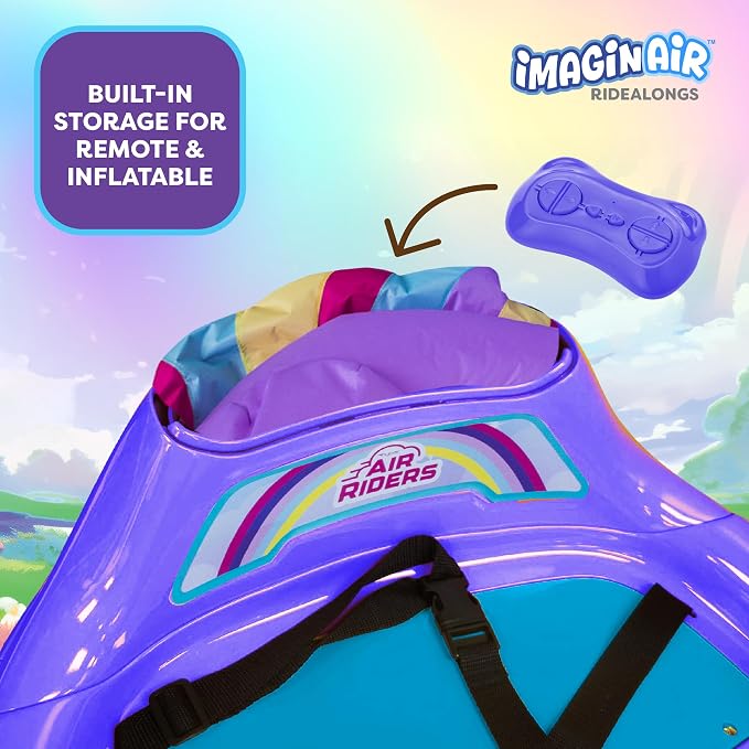 6V Unicorn Toys Bumper Car - Kids Electric Car, Ride On Toddler Toy, Toddler Boys, w/Music, Parent Remote Control, LED Light, 360° Spin, 1 MPH, Auto-inflated, Max Weight of 66lbs, Age 1.5-4