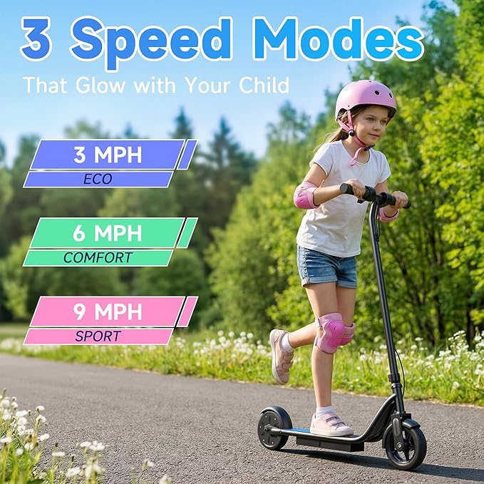 Electric Scooter, 350W-500W Motor, 9 MPH to 22MPH, 10-41 Miles Range, Dual Suspension, Dual Braking, App Control, Foldable Commuter E Scooter for Adults and Teens