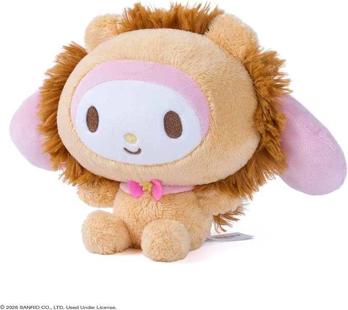 GUND Sanrio Official Hello Kitty and Friends My Melody Circus Lion, Collectible Plush Toy, Lion Stuffed Animal for Ages 1 and Up, 6”