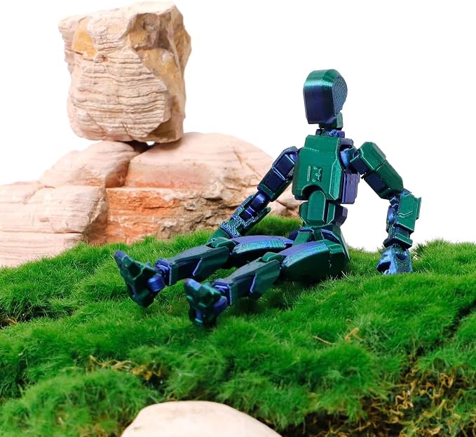 FoxVilla Assembly Completed T13 Action Figure, Titan 13 3D Printed Action Figure, 3D Printed Titan13, Assembled Dummy 13 Lucky 13 Toy Figure