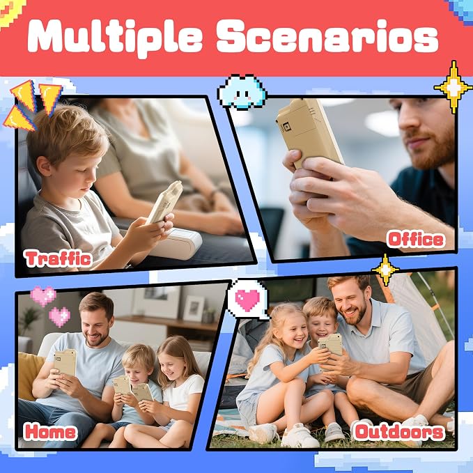 SMILESSKIDDO Kids Games Super Slide Puzzle, Original 1000+ Challenges & 3 Modes, Brain Teaser Puzzles, Travel Toys Electronic Sliding Gifts for Boys & Adults, Fun Unblocking Logic Toy for Kid