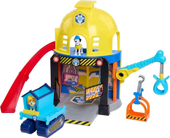 Disney Junior Pupstruction Pup HQ 12-piece Lights, Music, Phrases, and Sounds Playset, Exclusive Maya Figurine Included, Kids Toys for Ages 3 Up by Just Play