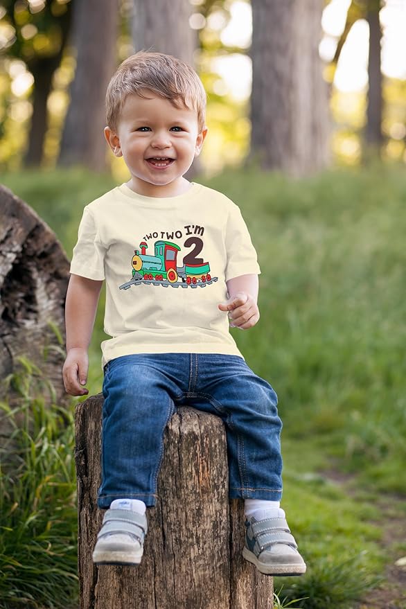 Unordinary Toddler 2nd Birthday Shirt boy Chugga Chugga Two Two Train im 2 Years Old Second Birthday Tshirt