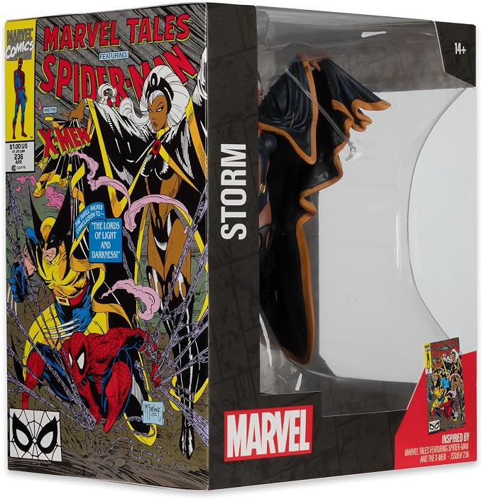 McFarlane Toys - Marvel Storm 1:10th Scale Collectible with Scene (Marvel Tales Featuring Spider-Man and The X-Men #236)