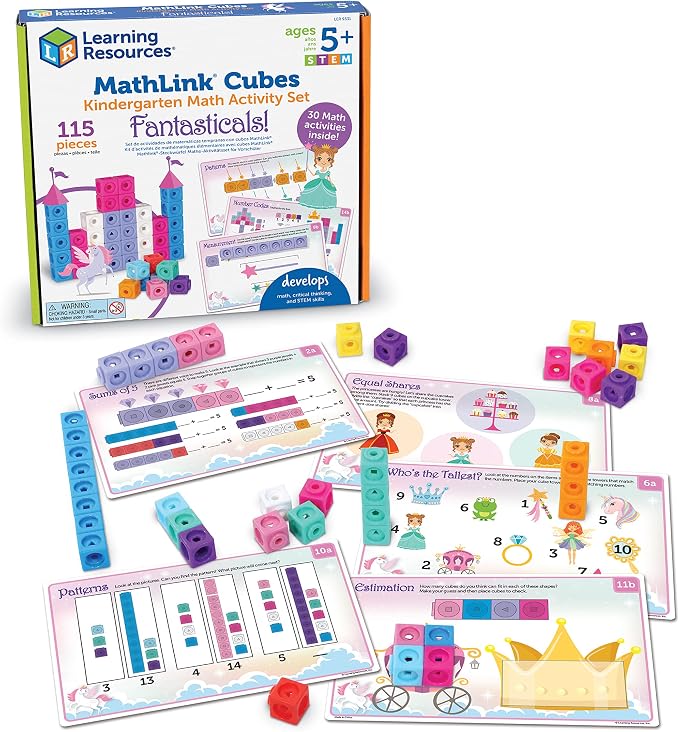 Fantastical Kindergarten Math Activity Set: MathLink Cubes by Learning Resources