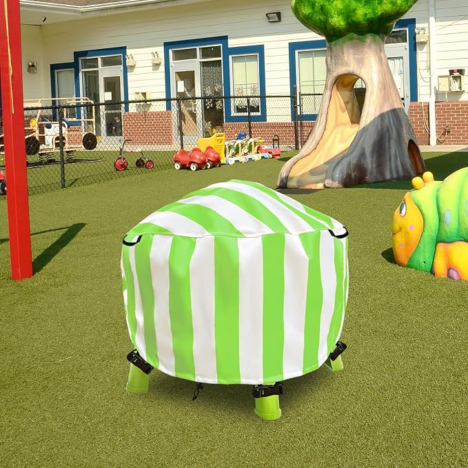 Water Table Cover Spiralin' Seas Waterpark Outdoor Sand Water Play Table Cover 34X34X18 inch-(Cover only)-Green