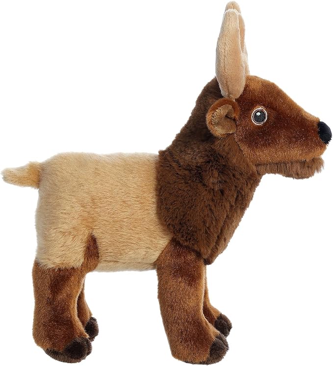 Aurora® Responsibly Made Eco Nation™ Elk Stuffed Animal - Ideal for Playtime Adventures - Perfect for Birthdays or Just Because - Brown 8.5 Inches