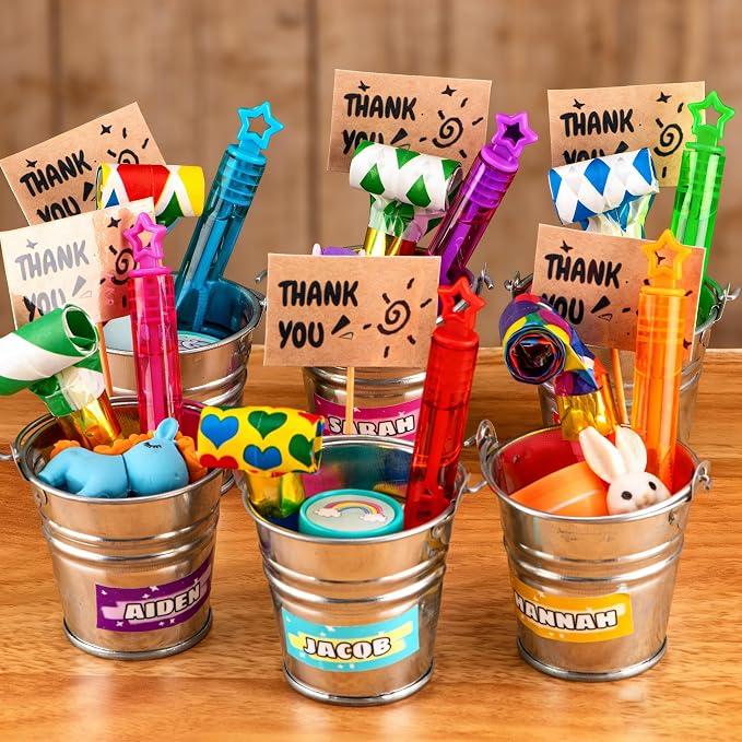 Mini Bubble Wands, 32 Pcs Bubble Wands Bulk in 8 Colors, Bubble Party Favors for Kids, Children's Bubble Party Gifts, Summer Toys, Indoor and Outdoor Activities, Themed Birthdays, Girls and Boys