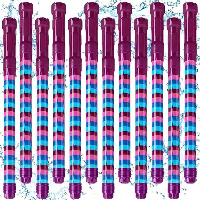 Halloscume 12 Pack Video Game Water Blaster 15.75 in Water Shooter Blasters Gun Party Favors for Kids Summer Outdoor Swimming Pool Backyard Beach Summer Games