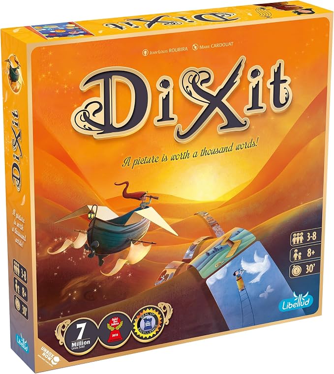 Asmodee Dixit Board Game - Award-Winning Storytelling Party Games for Adults & Kids, Creative Imagination, Parties with Friends, Family Fun for Adults, 3-6 Players Ages 8+, 30 Minute Playtime