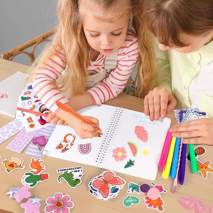 Nsrzua DIY Journal Kit for Girls,Toys for Ages 8-14 and Birthday Gifts for Girls