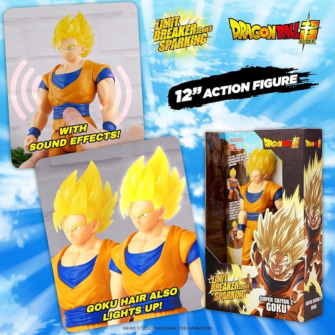 Limit Breaker Series Sparking - Dragon Ball - Super Saiyan 2 Goku, 12" Action Figure