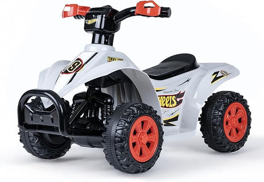 Hot Wheels - 6V ATV Ride On Toy for Kids, LED Headlights, Battery Powered