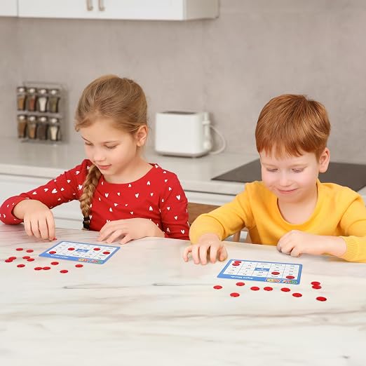 QUIZMO Sight Words | Bingo-Style Vocabulary Game | 4 Levels of Difficulty for Ages 5-9 | Teach Basic Reading and Writing Skills