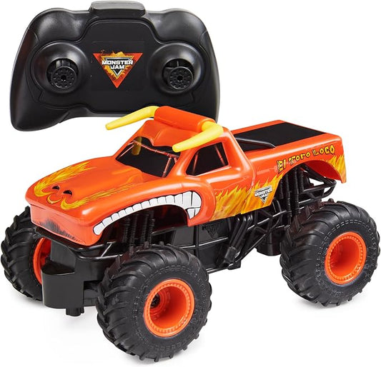 Monster Jam, Official El Toro Loco Remote Control Monster Truck for Boys and Girls, 1:24 Scale, 2.4 GHz, Kids Toys for Ages 4 and Up