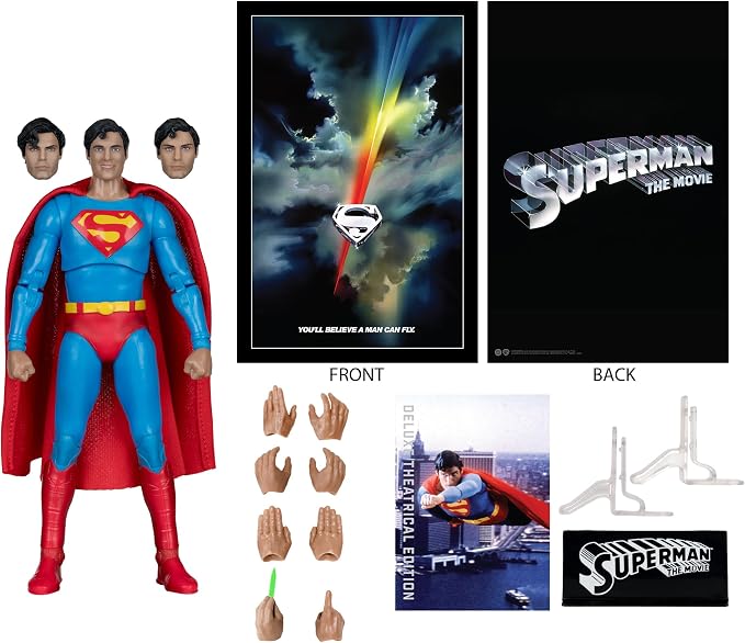 McFarlane Toys- DC Multiverse Superman (Superman: The Movie 1978) 7in Action Figure (Deluxe Theatrical Edition)