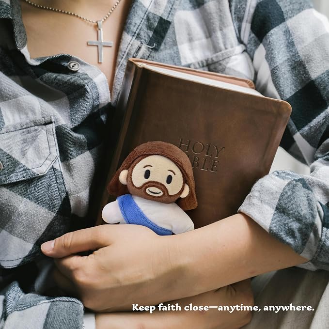 Jesus Plush Doll – Soft Religious Stuffed Animal for Kids – Christian Savior Toy for Easter, Baptism, First Communion, and Sunday School Gifts 12"