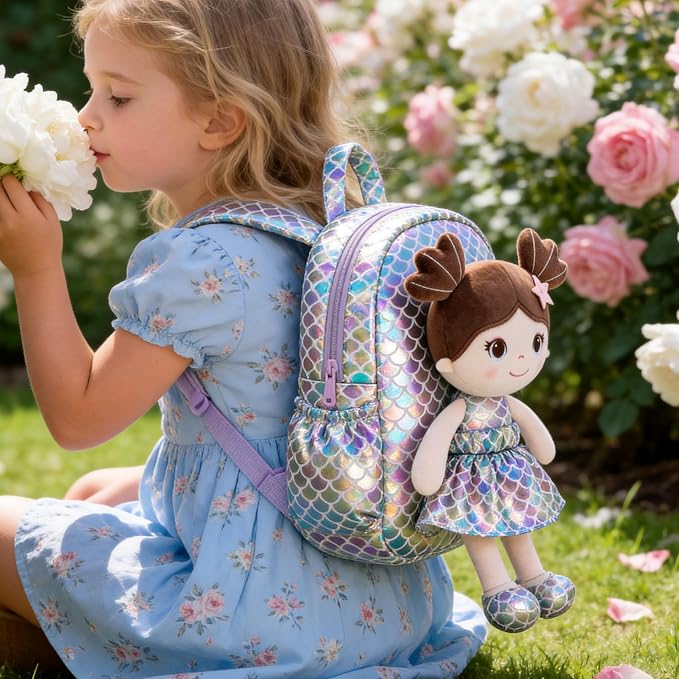 Lazada Girls Backpack - Purple 11 Inches