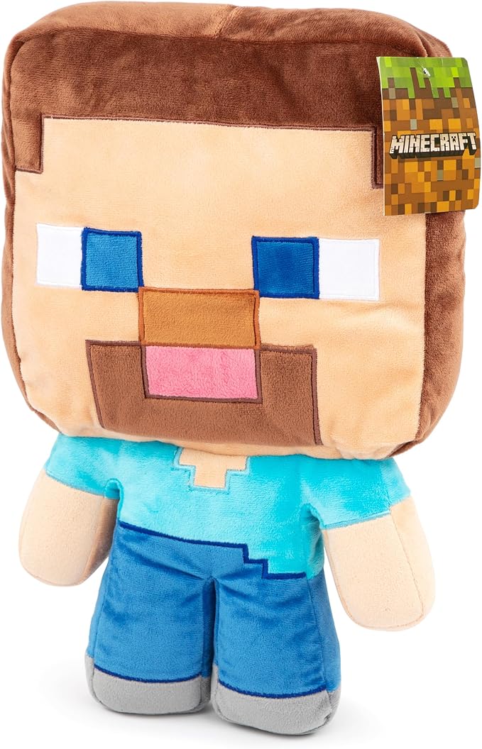 Jay Franco Plush Pillow Buddy Super Soft Polyester Microfiber | Mojang Minecraft Steve 16 inch