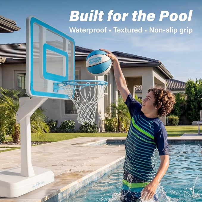 GoSports Water Basketballs 2 Pack - Choose Between Size 3 and Size 6, Great for Swimming Pool Basketball Hoops