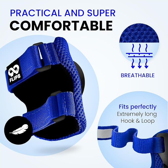 99FLIPS 6pcs Complete Set 3-12 Years- Knee Pads Elbow Pads and Wrist Guards for Kids and Toddler