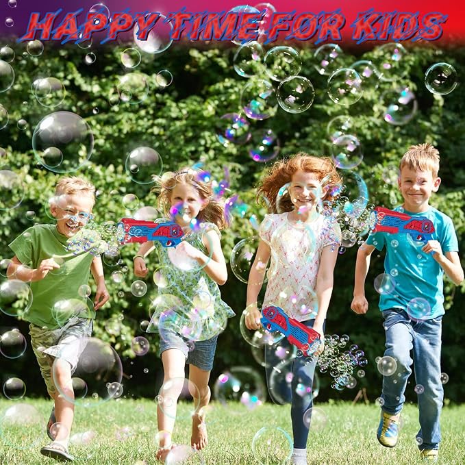 Bubble Machine Gun for Kids: Toys for 3+ Year Old Boys, Toys for Boys 4-6, Outsider&Outdoor Toy for Toddlers 3-5, Easter, Summer, Wedding, Party Favors, Halloween, Birthday Gifts