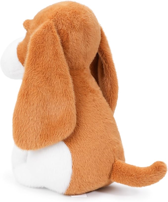 WEIGEDU Beagle Stuffed Animal Plush Toy, 12 inch | Cute Sitting Puppy Dog with Long Floppy Ears, Soft Hound Gift for Kids Boys Girls