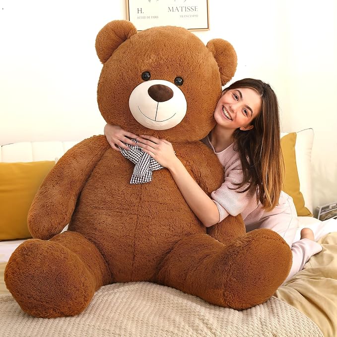 MaoGoLan Big Teddy Bear 5ft - Large Stuffed Animal with Smiling Face - Cuddly Valentines Gift for Boyfriend,Wife,Lover