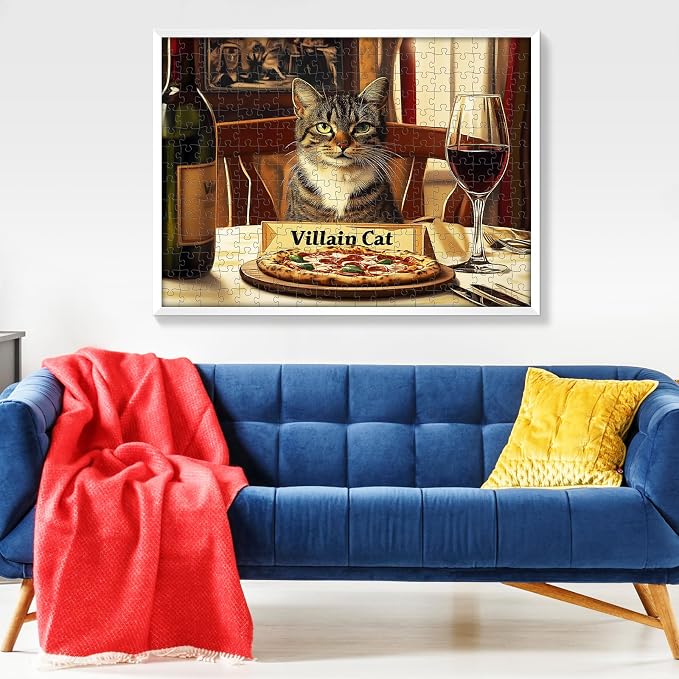 300 Pieces Jigsaw Puzzles for Adults, Cat Puzzle for Adults Children Seniors, Animal Puzzle 300 Pieces, Gift for Birthday, Home Decor, Fun for Family Entertainment(20.5 * 15 in)
