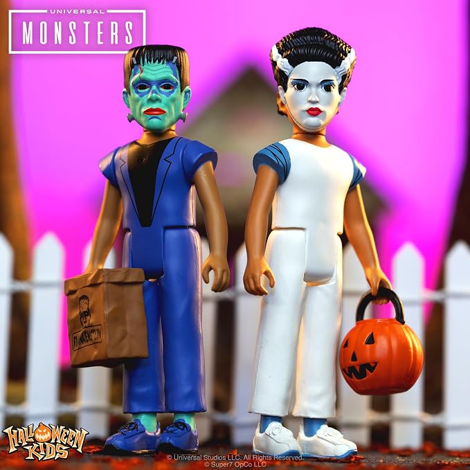 Super7 Halloween Kids Universal Monsters Bride of Frankenstein Girl - 3.75" Universal Monsters Movies Action Figure Classic Movie Collectibles