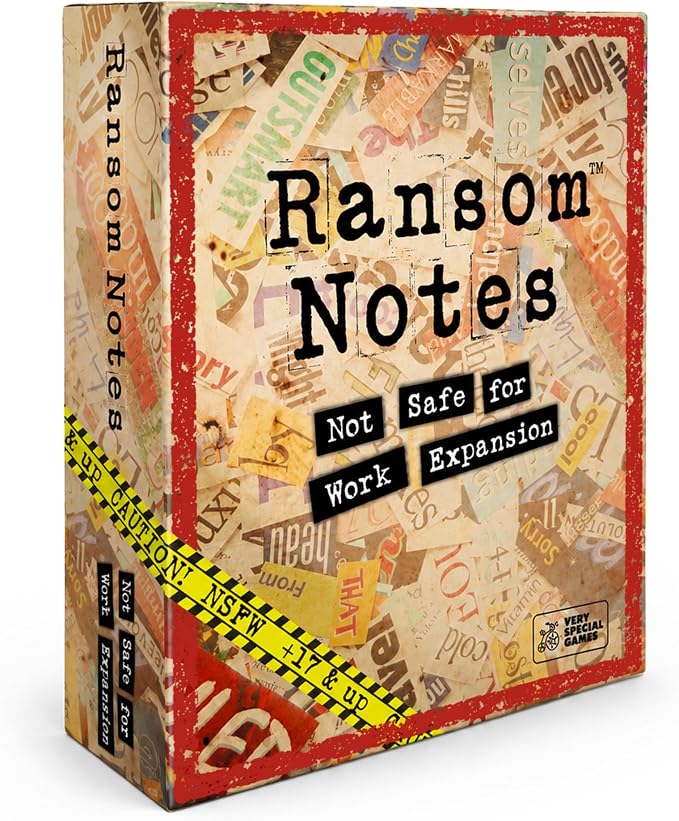 Ransom Notes Expansion Pack, Not Safe for Work (NSFW) Edition - The Ridiculous Word Magnet Party Game, 3+ Players