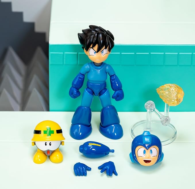 Jada Toys Mega Man Wave 3 Action Figure with Neo Metal Figure 1:12 Deluxe Scale 6" Tall, Fully Articulated, Collector Packaging