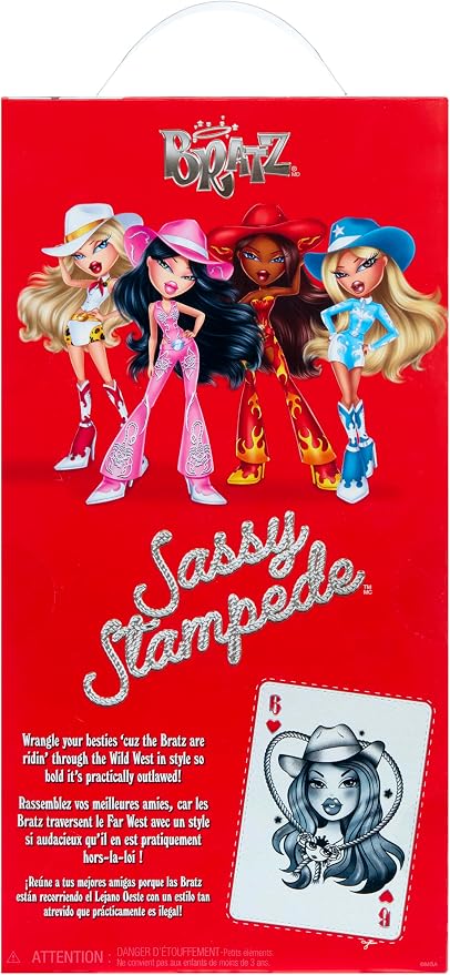 Bratz Sassy Stampede Yasmin Fashion Doll with Accessories: Western, Cowgirl Style Clothes & Accessory Pieces