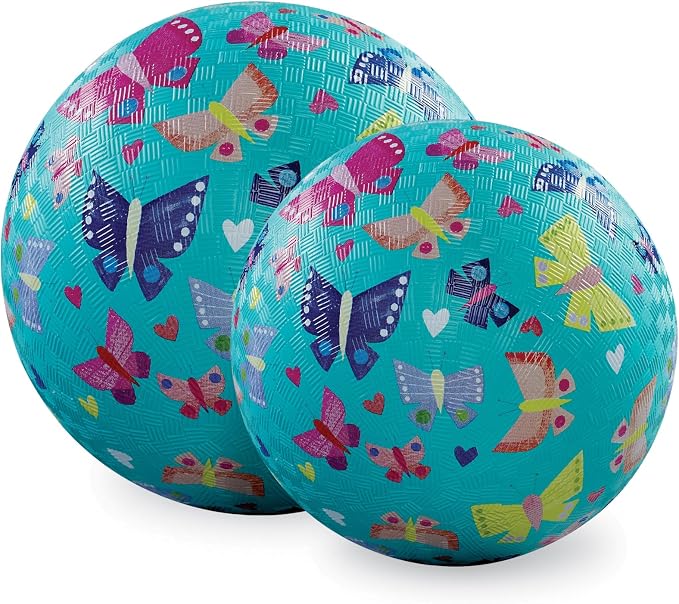 Crocodile Creek Playground Ball - Durable Rubber Ball for Kids Ages 3 and Up - Bouncy Inflatable Ball for Kickball, Indoor Games, and Outdoor Sports - PVC-Free