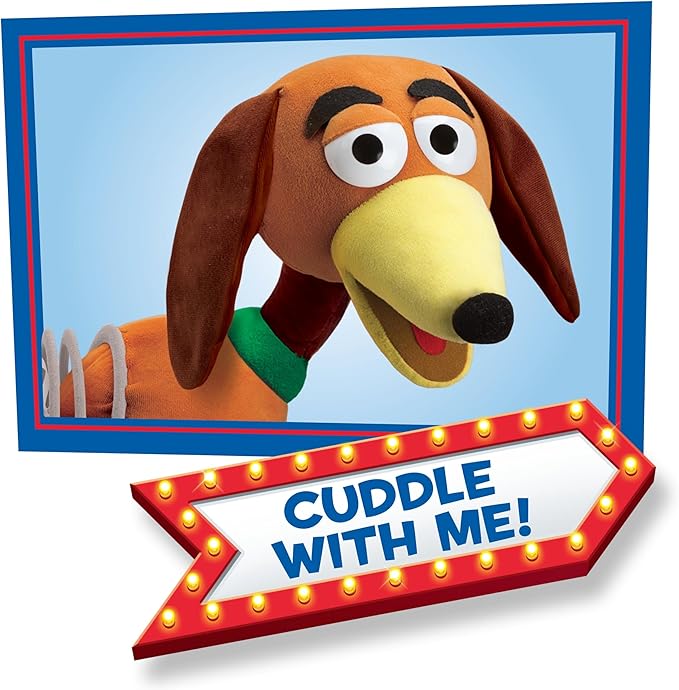 Disney and Pixar Toy Story 16,5 cm Slinky Dog Plush Stuffed Animal, Kids Toys for Ages 18 Month by Just Play