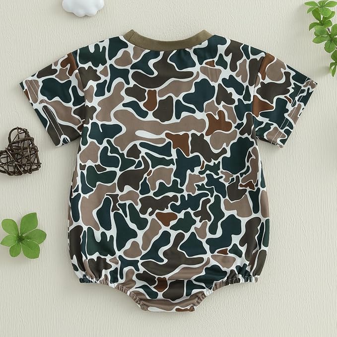 Kavousa Baby Boy Clothes Summer Baby Boy Bubble Romper Short Sleeve Jumpsuit One Piece Outfit Newborn Infant Clothing