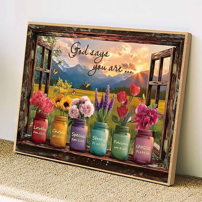 Paint by Numbers for Adults and Kids Beginner, Unframed Scenery and Flowers Painting by Number Kits On Canvas Number Artist Paint by Number Kit Oil Painting Acrylic Paints Home Wall Decor Gift 12x16In