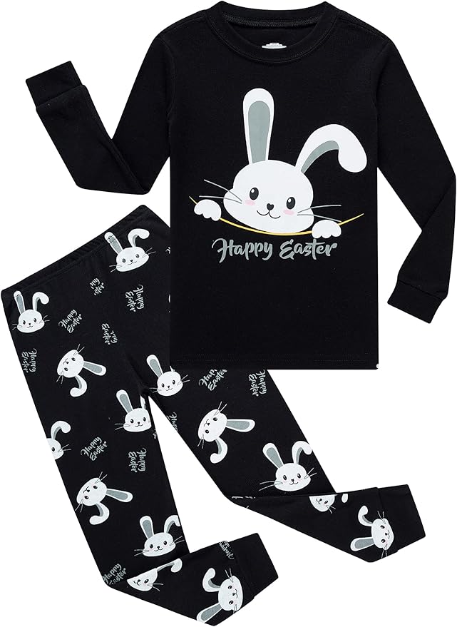 Family Feeling Kids & Toddler Boys Pajamas 2 Piece Pjs Set 100% Cotton Sleepwear