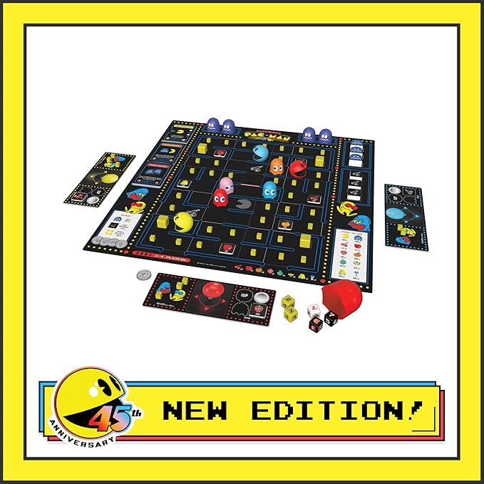 Ultimate PAC-MAN Board Game - Retro Arcade Classic! - Official Licensed - 2-4 Players, Ages 8+