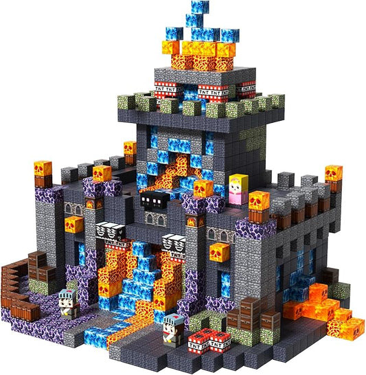Goody King 100PCS Magnetic Blocks - Dark Castle Set Magnetic Building Blocks, Stacking Magnets for Kids, Strong Magnets, Sensory Toy for STEM Learning Toys for Kids 3+ Boys and Girls Birthday Gifts