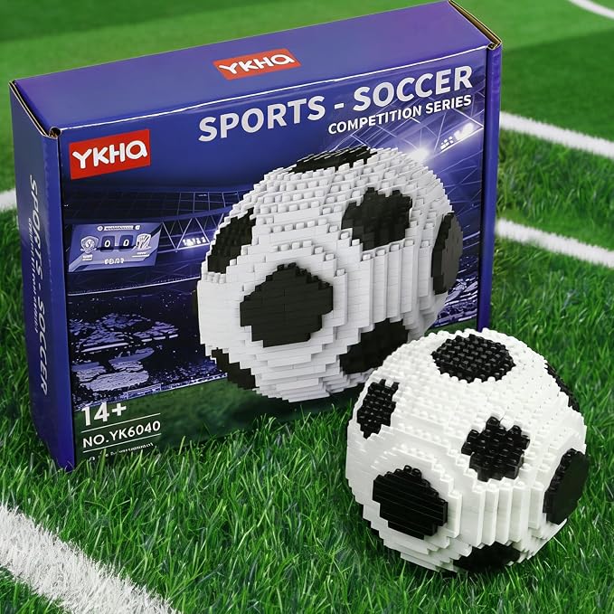 SAMYBLOCKS Soccer 819Pcs Micro Mini Building Blocks Set,Meaninful 3D Footaball Sports Educational Collection Toy,Creactive Ball Decoration and STEM Gift for 14+ Kids or Adults