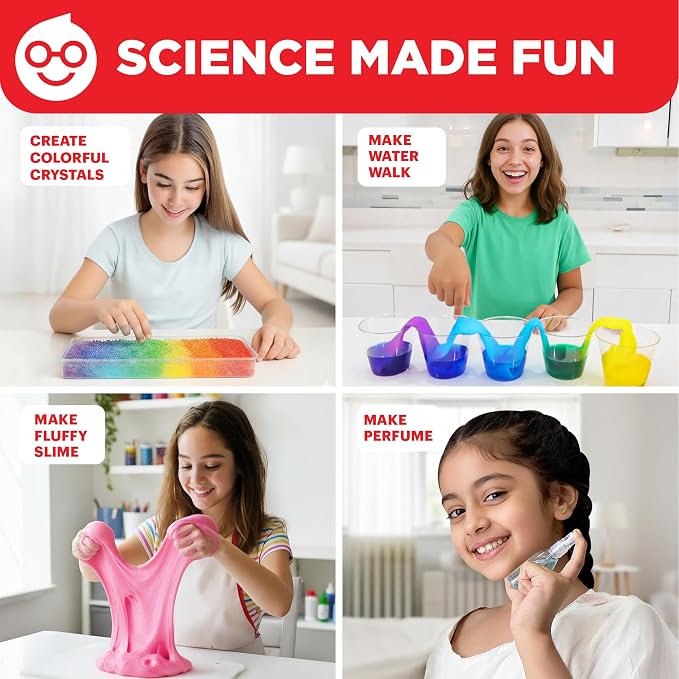 Doctor Jupiter Girls' Science Kit, Chemistry Set for Kids Ages 8-10-12-14 | Birthday Gift Ideas for 8,9,10+ Year Old Girls | STEM Toy Kit with 50+ Experiments | Learning & Educational Projects
