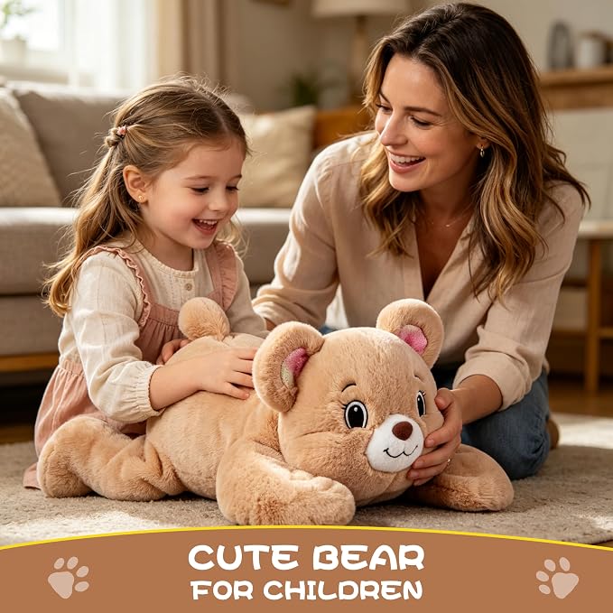 5 LB Weighted Stuffed Animal Teddy Bear for Kids,Adults,24.5" Plush Toy Soft Cuddly Gift for Birthday, Christmas, Boys, Girls, Teens