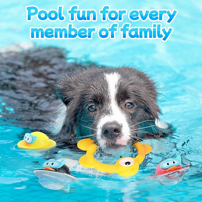 WeeHomm Pool Diving Toys for Kids, 14 PCS Swimming Pool Diving Rings, Summer Dive Sticks with Float Toys for Kids 4-8 8-12, Sea Animals Sinking Games for Teens, with Seahorse/Fish/Turtles/Ducks