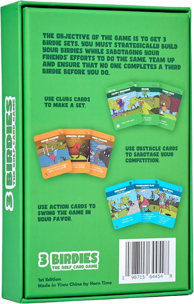 The Golf Card Game - Fun, Fast-Paced, and Strategic Family Games for Game Night, Easy to Learn, Great for Couples, Adults, Teens, and Kids Ages 7+, The Perfect Golf Gift for Men