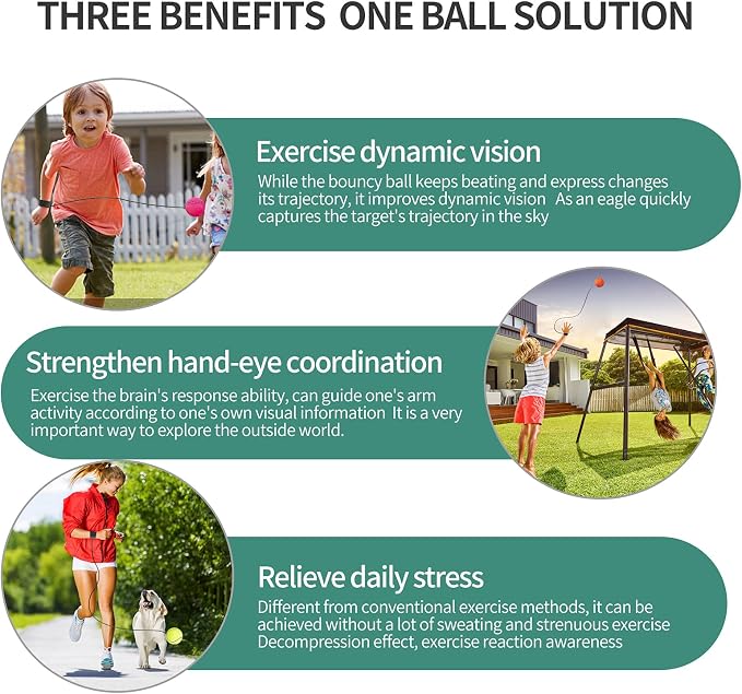 ZUYEE 4/8/16 Pack 2.36 Inch Wrist Return Wristband Ball Rubber Rebound Bouncy Sport Ball (Basketball, Baseball, Soccer,Tennis) on Elastic String Wrist Exercise or Play,Gift Toy for Kids Teens Adults