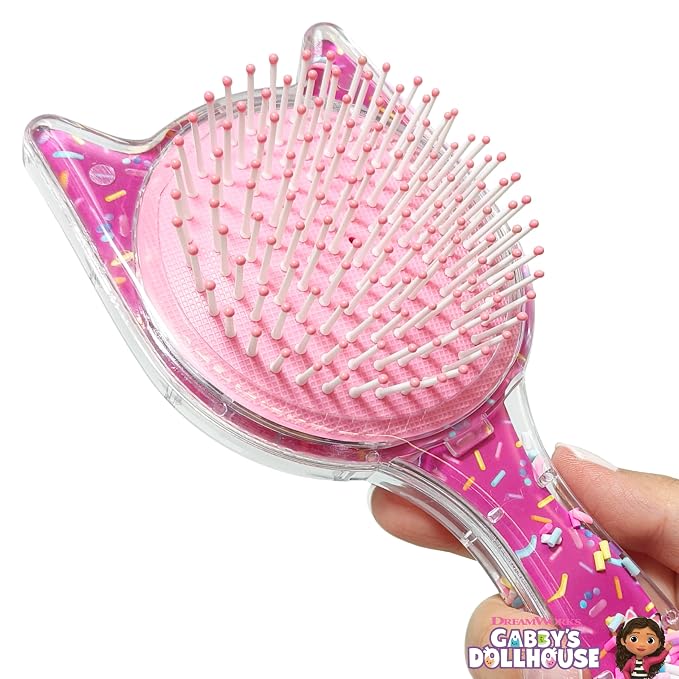 LUV HER Kids’ Detangling Confetti Hair Brush – Fun Gabby's Dollhouse Design, Gentle on Wet & Dry Hair, Ideal for Kids Ages 3+, Makes Hair Care Fun and Easy