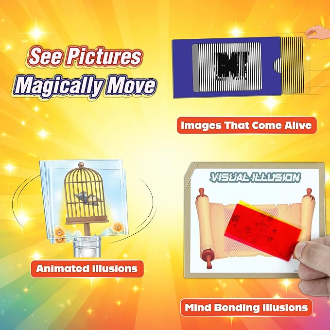 Butterfly EduFields My First Light & Optics Science Kit for Kids Ages 6-12 | 20 Spy Science Missions Across 7 Levels | Mirrors, Periscope, Color & Illusions | STEM Gift for Boys & Girls