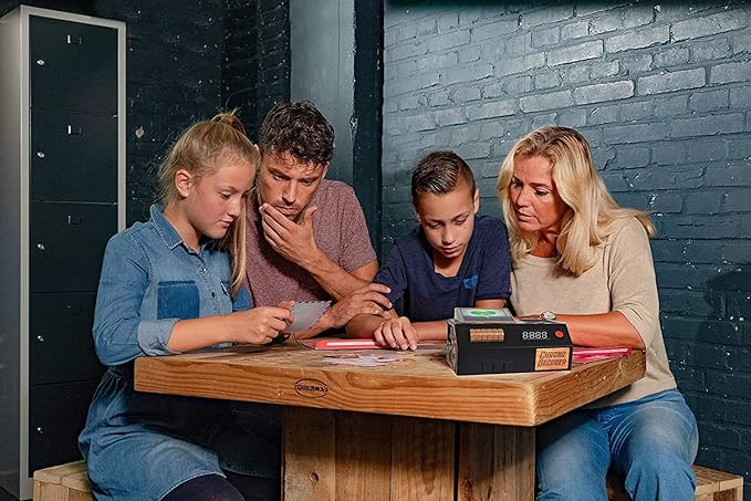 Escape Room The Game, Family Edition - with 3 Exciting Time Travel Games | Solve The Mystery Board Game for Family, Kids & Teens (English Version)